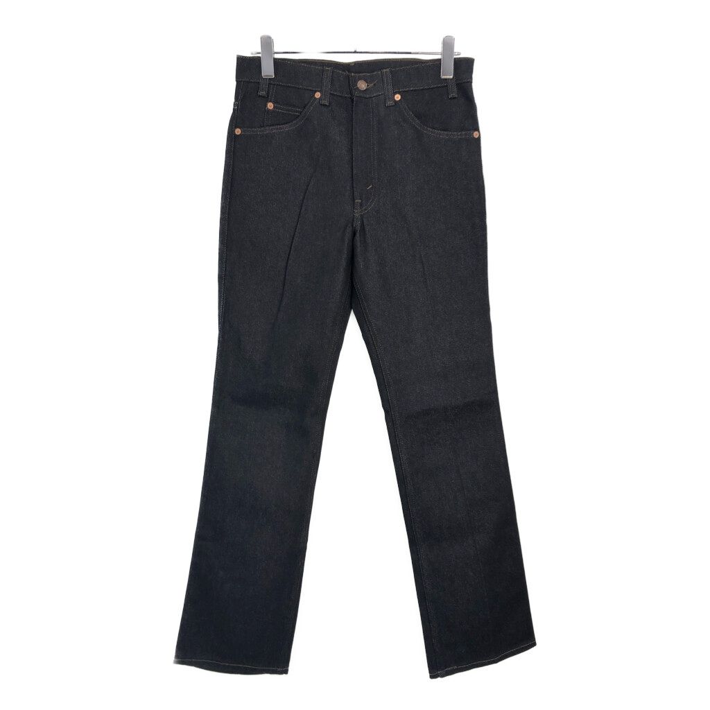 90年代 USA製 Levi's リーバイス 517 デニムパンツ オレンジタブ ブラック(メンズ W32 L34)中古 古着 V6771