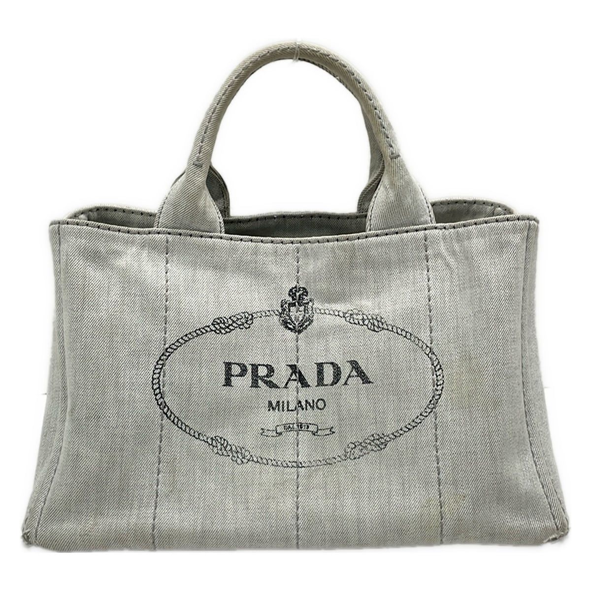PRADA(プラダ) トートバッグ CANAPA ライトブルー - メルカリ
