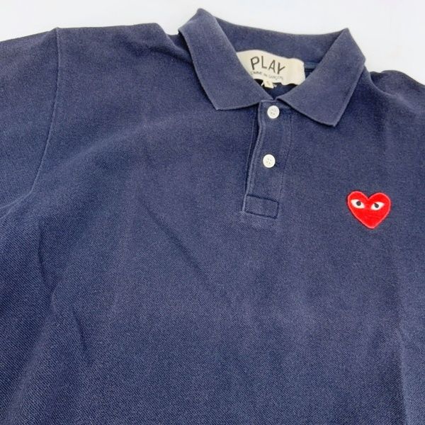 COMME des GARCONS コムデギャルソン ポロシャツ ハートロゴ PLAY