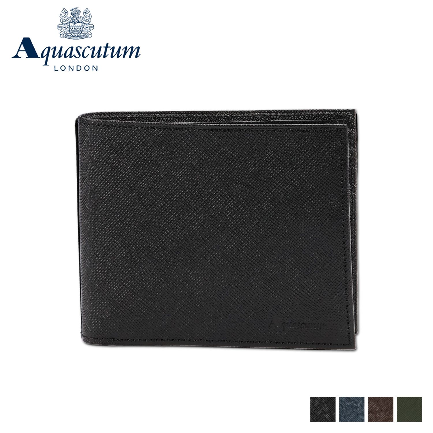 アクアスキュータム AQUASCUTUM 財布 二つ折り バーミンガム メンズ 本革 AQ-514010