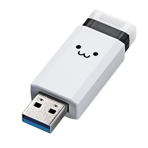 エレコム USBメモリ 256GB USB3.2（Gen1）ノック式 ホワイト しろちゃん MF-PKU3256GWHF★m 70fe03b0