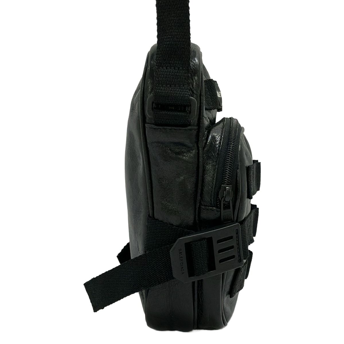 希少 バレンシアガ アーミー メッセンジャーS クロスボディバッグ 2way 黒 BALENCIAGA(バレンシアガ) ショルダーバッグ アーミー クロスボディ