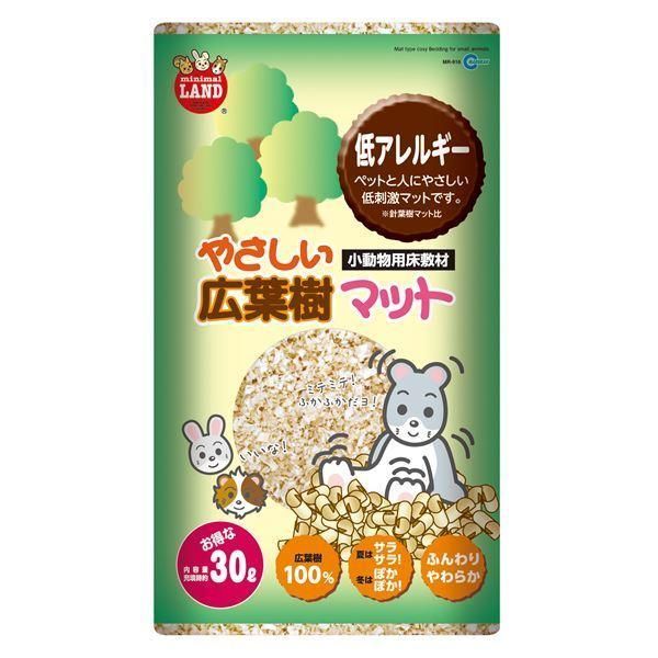 (まとめ）やさしい広葉樹マット 30L（ペット用品）〔×6セット〕