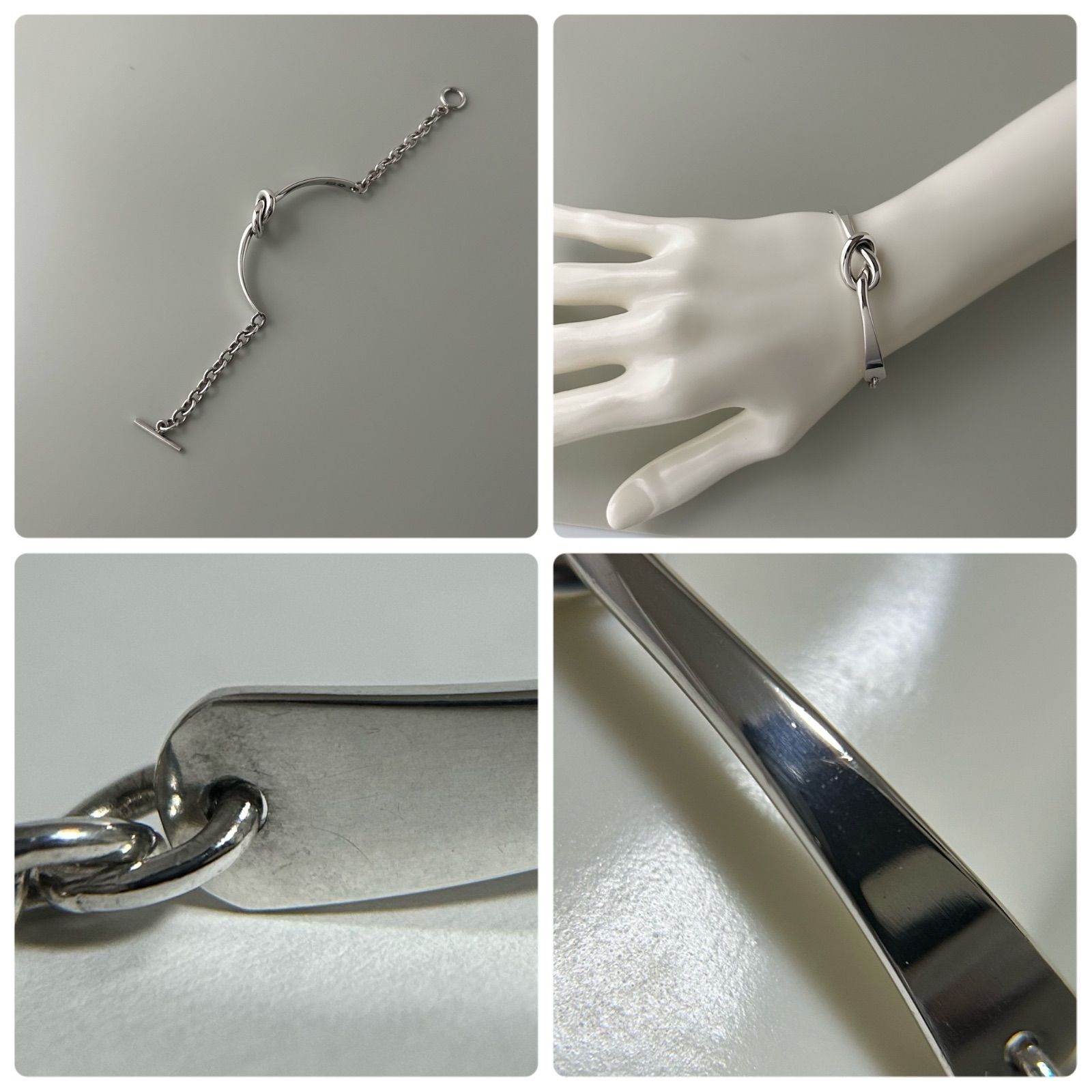 ジョージジェンセン チェーン ブレスレット A51A ノット Silver 925