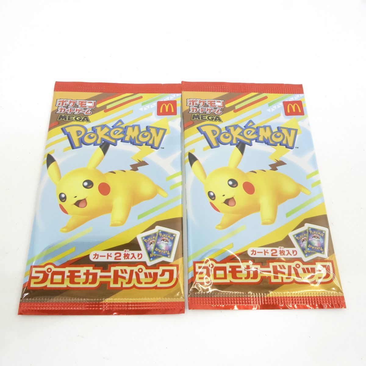 マックプロモ未開封　2パック 未開封】ポケモンカードゲーム MEGA プロモカードパック マクドナルド
