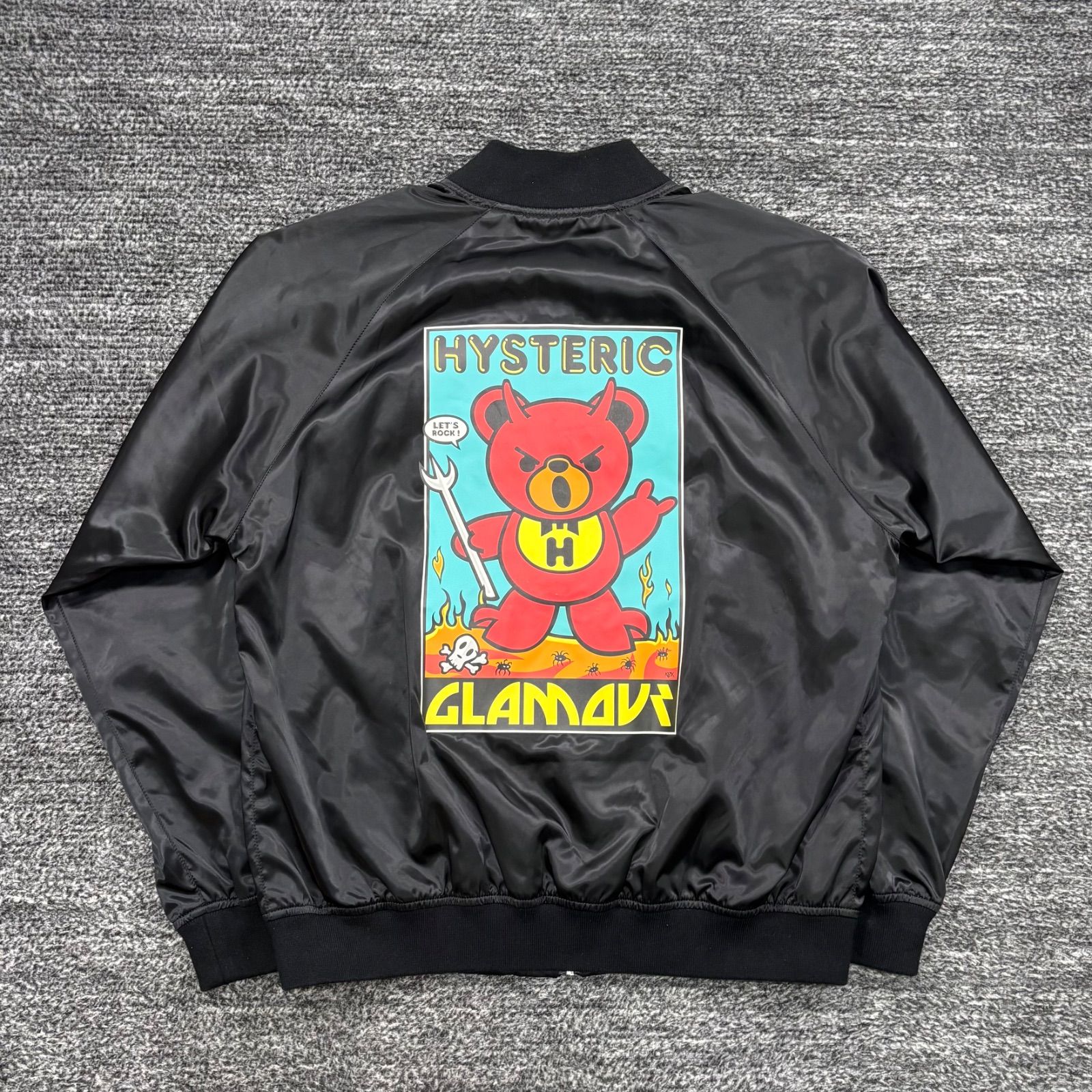 ヒステリックグラマー 新品 ヒステリックベア デビル ナイロンジャンパー Hys 未使用同様品 HYSTERIC GLAMOUR FRANK KOZIK / HYSTERC DEVIL BEAR M