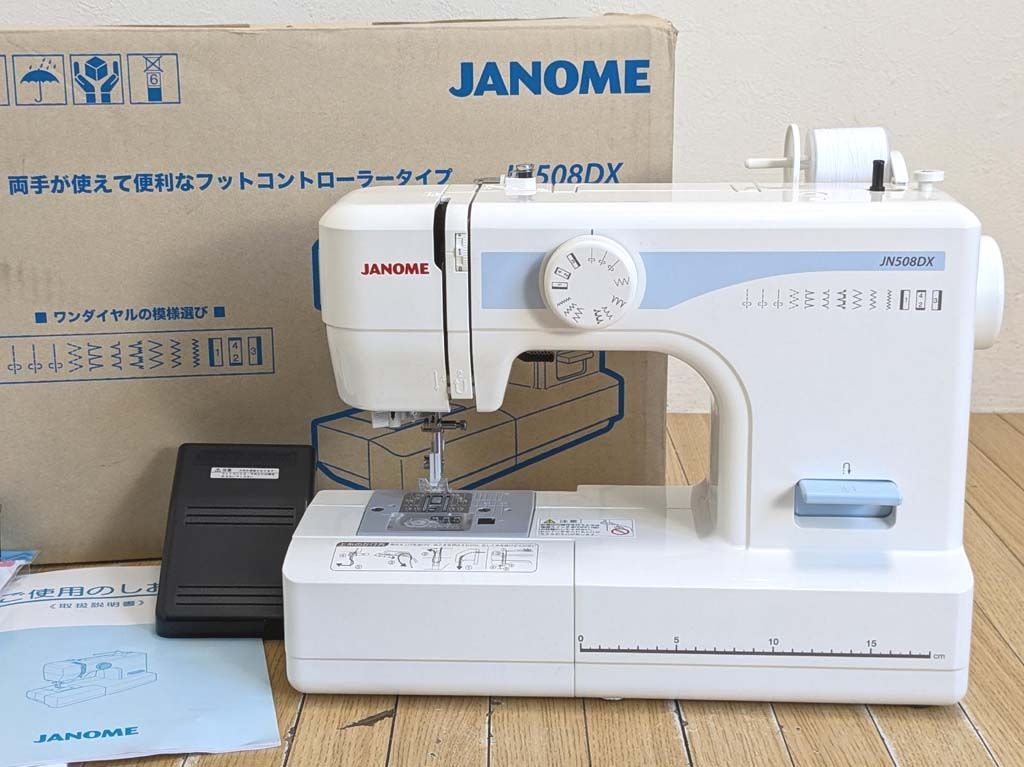 JANOME ジャノメ 電動ミシン JN508DX フットコントローラー付③ - メルカリ