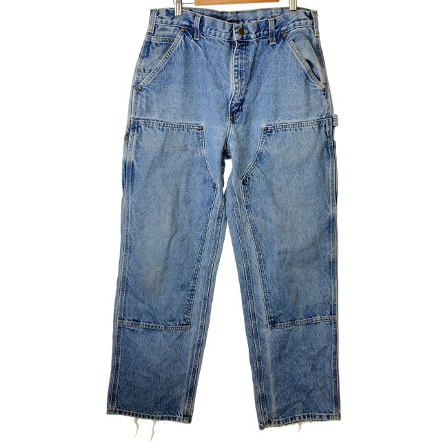 【中古】　Carhartt　デニムパンツ　ペインターパンツ　ジップフライ　オーバーサイズ　アメカジ　古着　/5023