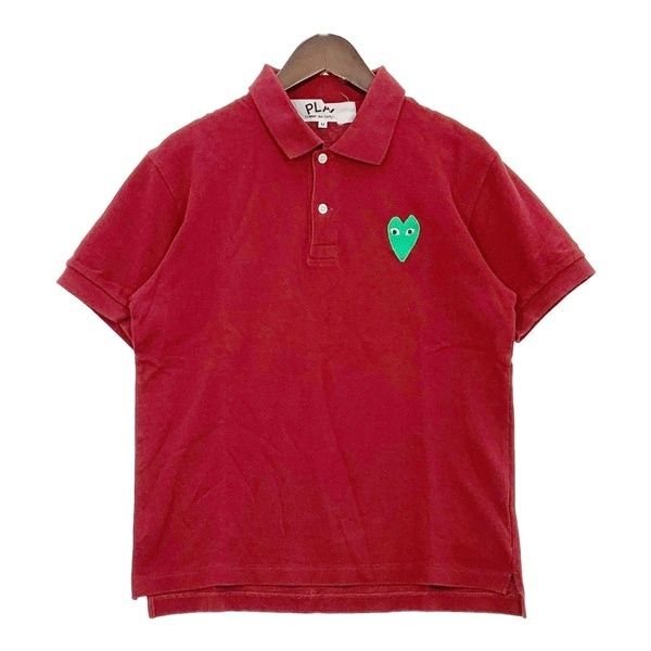 COMME des GARCONS コムデギャルソン ポロシャツ ハートロゴ PLAY