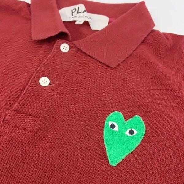 COMME des GARCONS コムデギャルソン ポロシャツ ハートロゴ PLAY