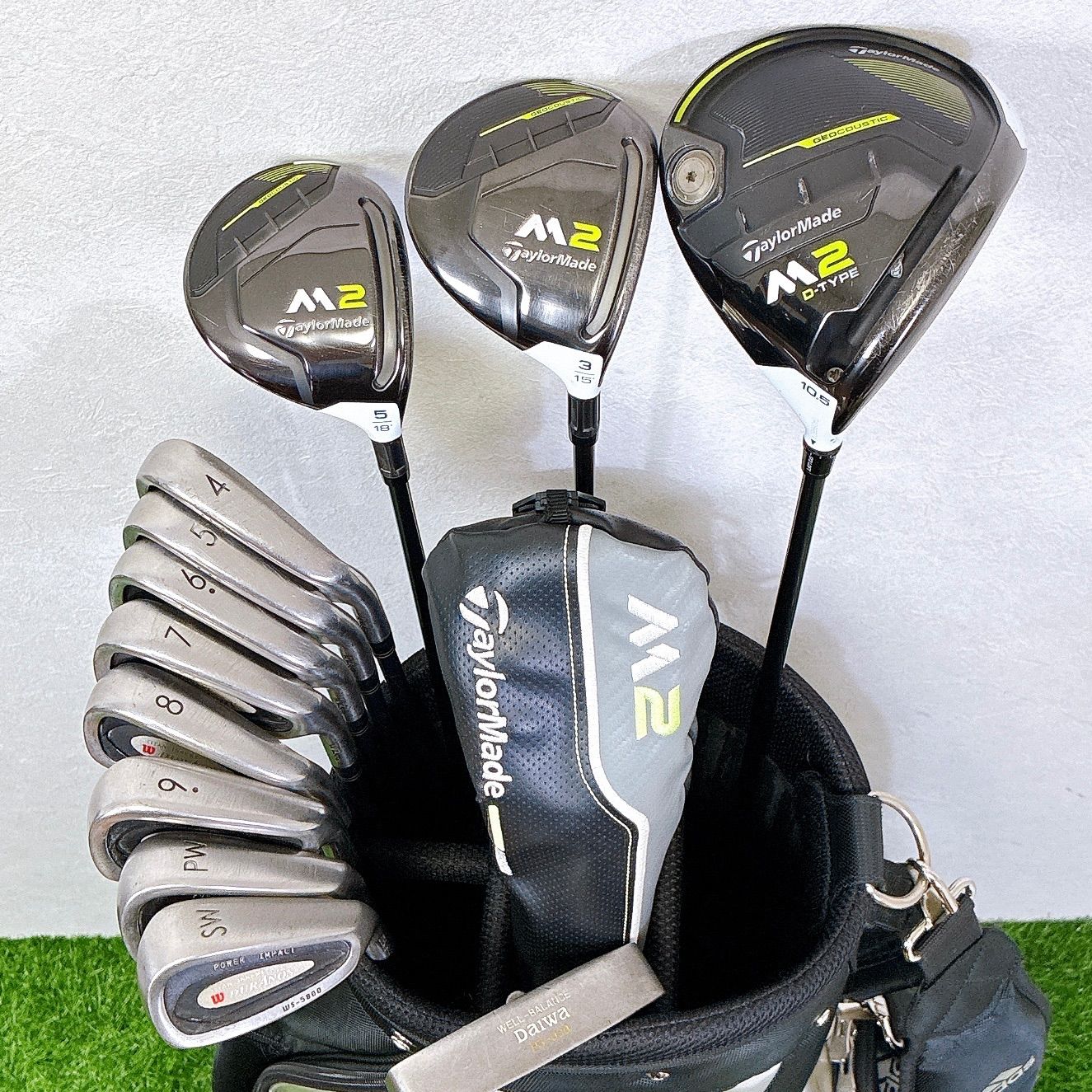 ゴルフバッグ　TaylorMade ゴルフクラブセット テーラーメイド ゴルフクラブセット キャディバッグ TaylorMade