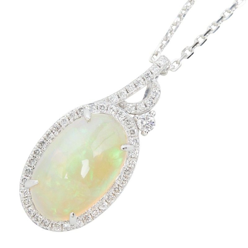未使用品 pt950 天然オパール ペンダント pt850 ネックレス ペンダント ネックレス Pt950 プラチナ オパール レディース【240