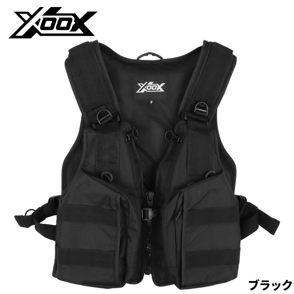 ライフジャケット XOOX ゲームフローティングベスト BS フリー ブラック