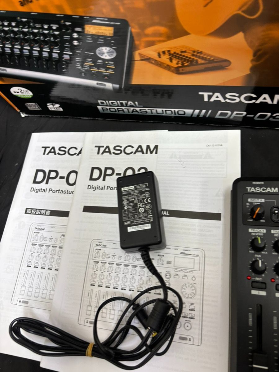TASCAM DP-03 デジタルMTR 動作品 元箱 ACアダプター 説明書付き