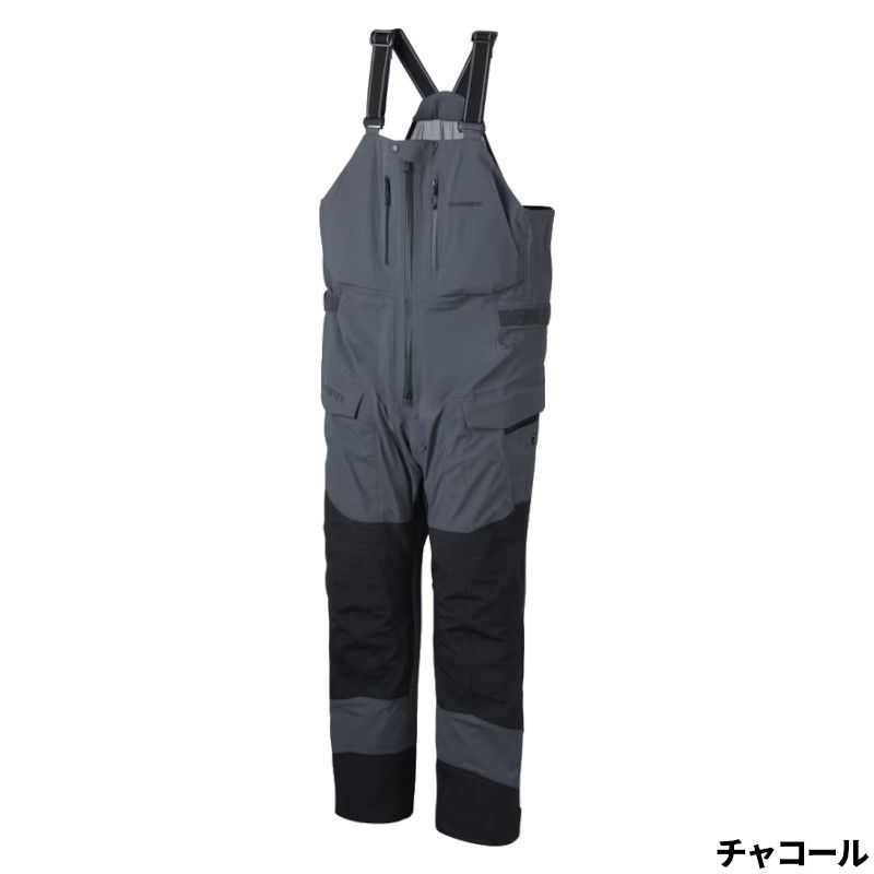 シマノ ウェア ゴアテックスストレッチ プロビブ 05 XL チャコール RA-080Z
