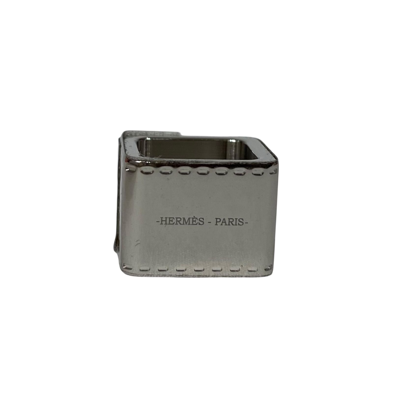 未使用 エルメス スカーフリング ミニ ボルデュック シルバー HERMES
