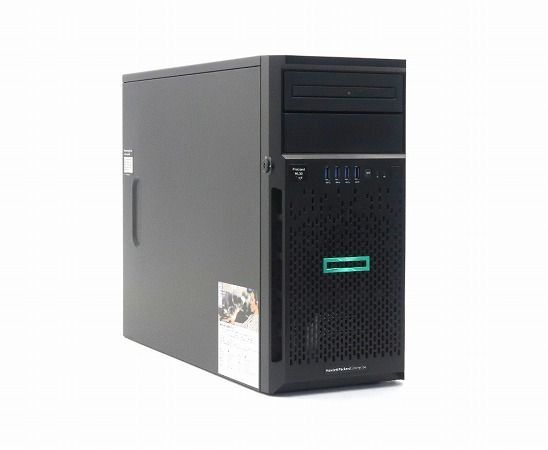 hp ProLiant ML30 Gen9 Xeon E3-1220 v6 3GHz 16GB 300GBx2台(SAS2.5インチ/12Gbps/RAID1構成) SmartArray P440 難有 中古
