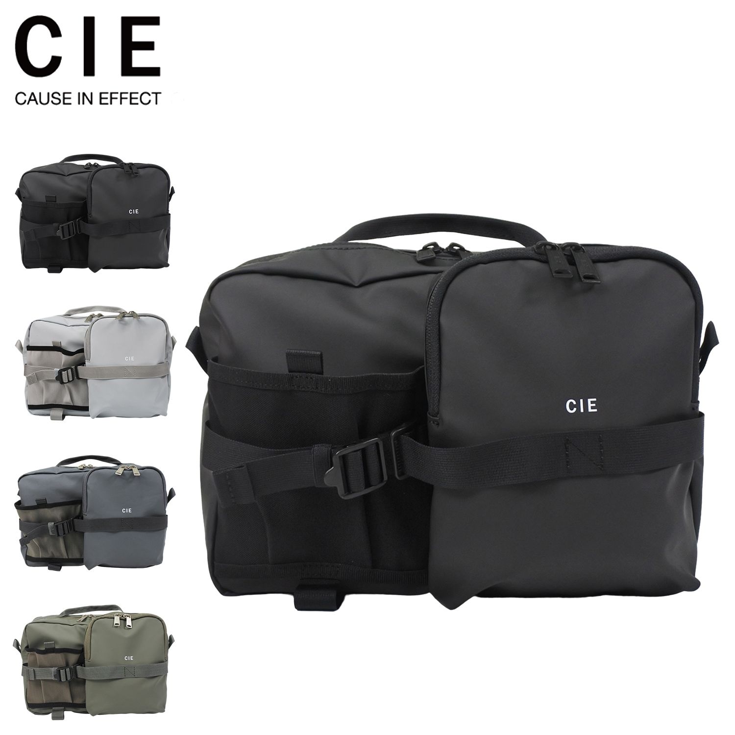 CIE シー ショルダーバッグ メンズ レディース 斜めがけ GRID3 BOTTLE SHOULDER BAG L 032068