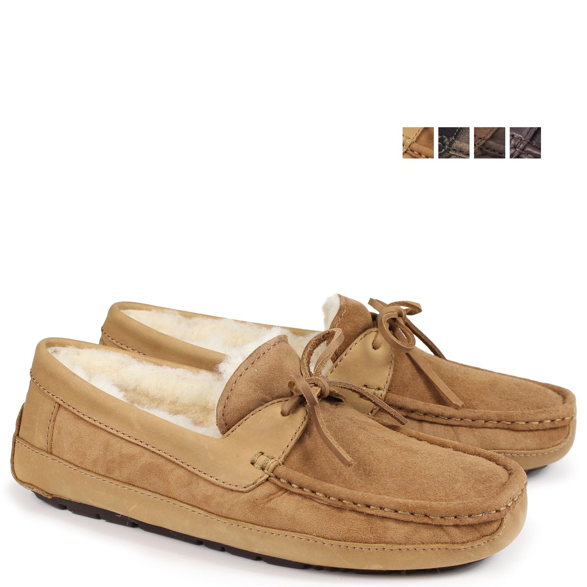 【新品】UGG モカシン シープスキン スリッポン 22cm スリッポン モカシン ムートン UGG(UGG) 0 ﾊﾞWIW（モカシン UGG アグ
