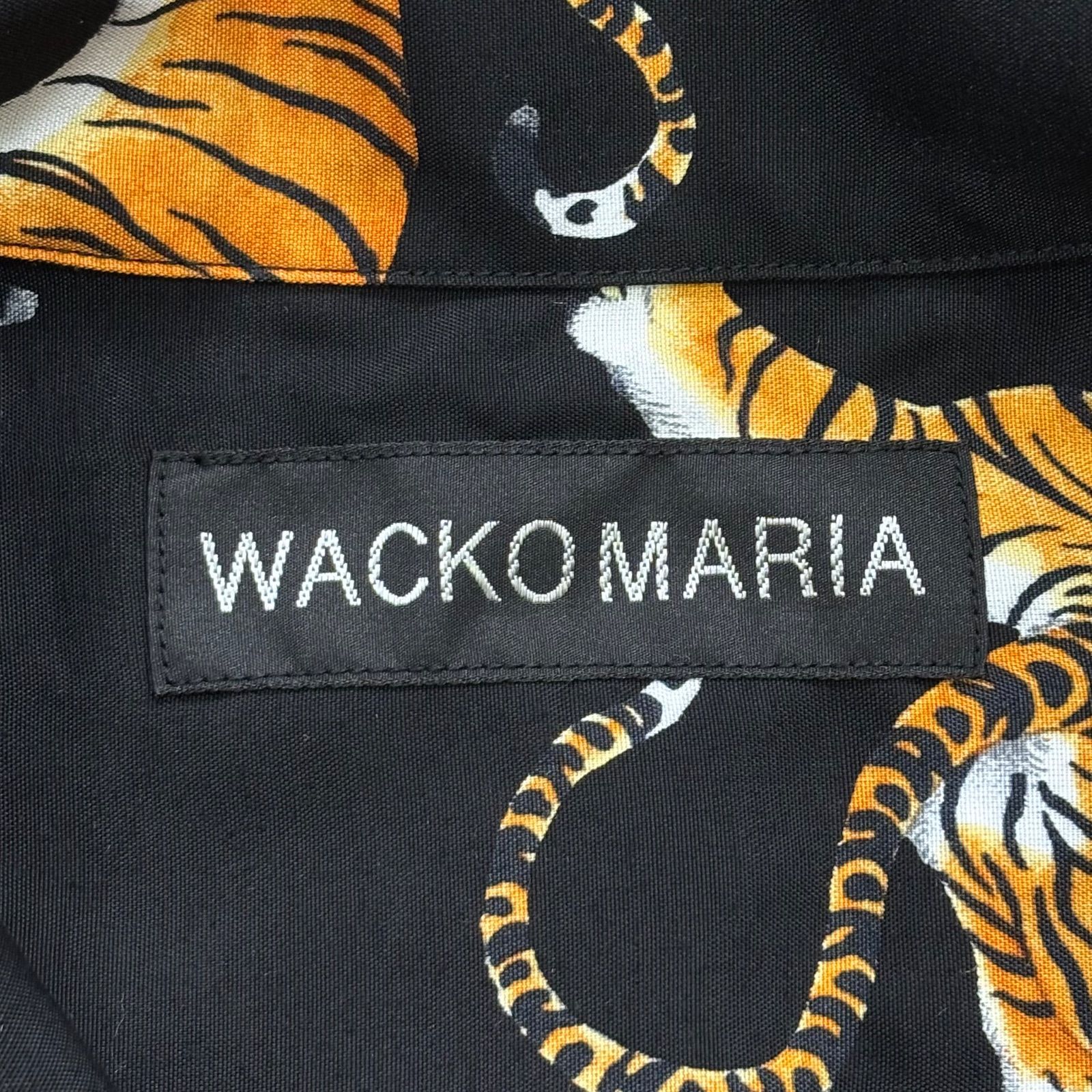 極美品 WACKO MARIA TIGER S/S HAWAIIAN SHIRT BLACK M ワコマリア