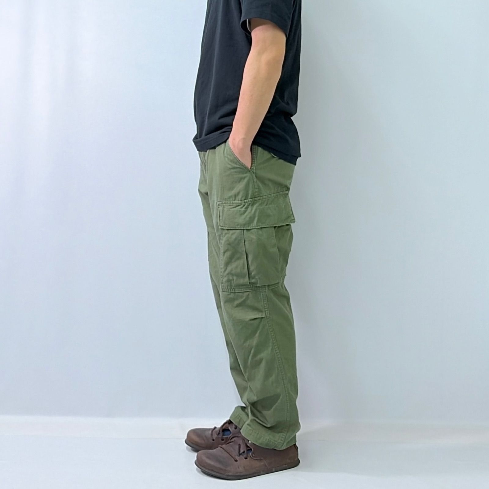 古着 60s US ARMY ジャングルファティーグパンツ リップストップ 実物 リサイズ 60s US ARMY 米軍 ジャングルファティーグ パンツ リップス