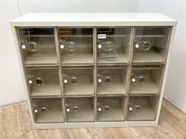 【アウトレット品】アルプス 12人用シューズロッカー SC-12WPC グレー