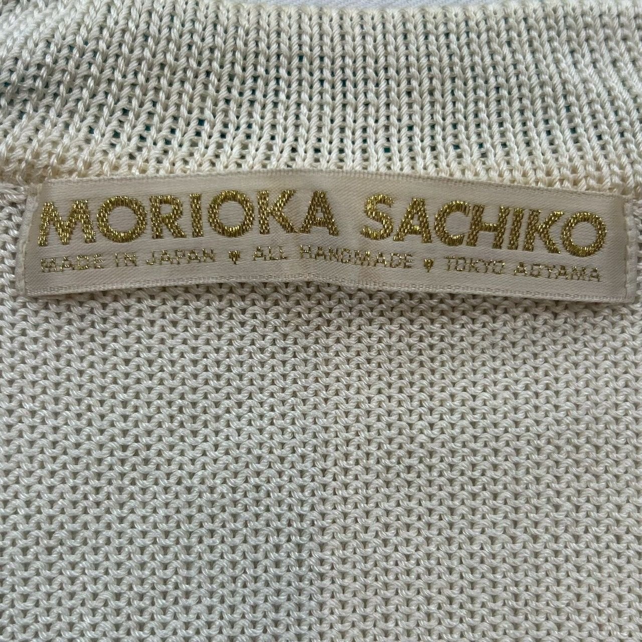 MORIOKA SACHIKO モリオカサチコ ニットベスト 花柄 フラワー