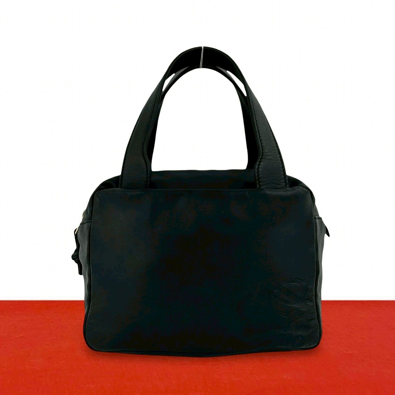 極 美品 希少品 LOEWE ロエベ ヴィンテージ アナグラム ロゴ ナッパ