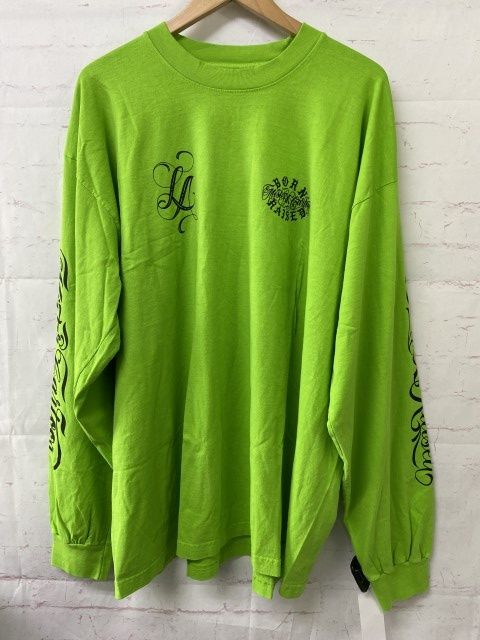 【中古】BORN×RAISED ﾎﾞｰﾝﾚｲｽﾞﾄﾞ ﾊﾞﾝﾃﾞﾗ 長袖Tｼｬﾂ ｸﾞﾘｰﾝ 2XL 991925987