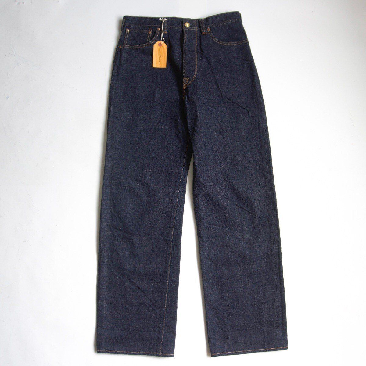 美品/濃紺】AtLast&Co【lot.161 シンチバック デニムパンツ】W32