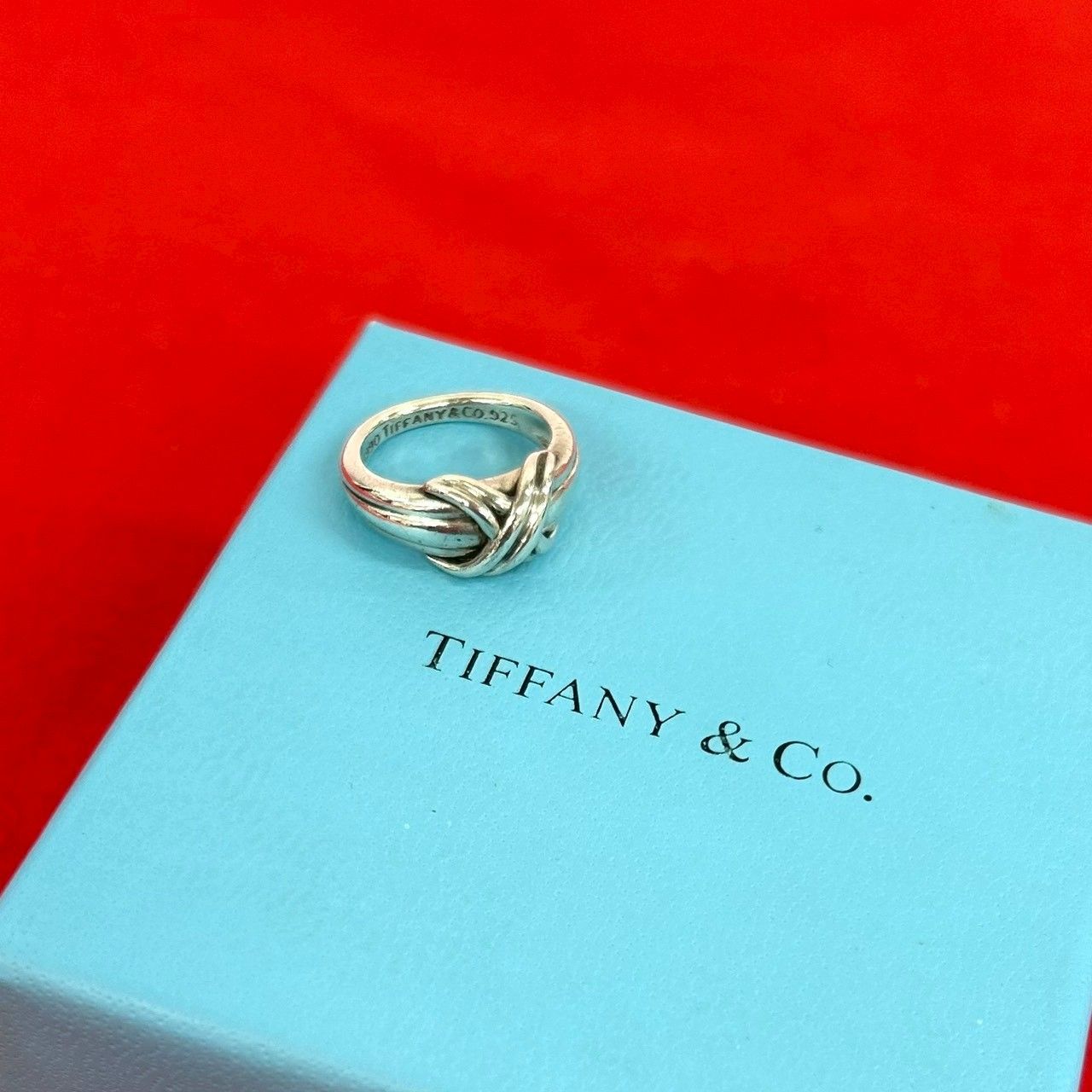 極 美品 TIFFANY&Co. ティファニー ヴィンテージ シグネチャー リング