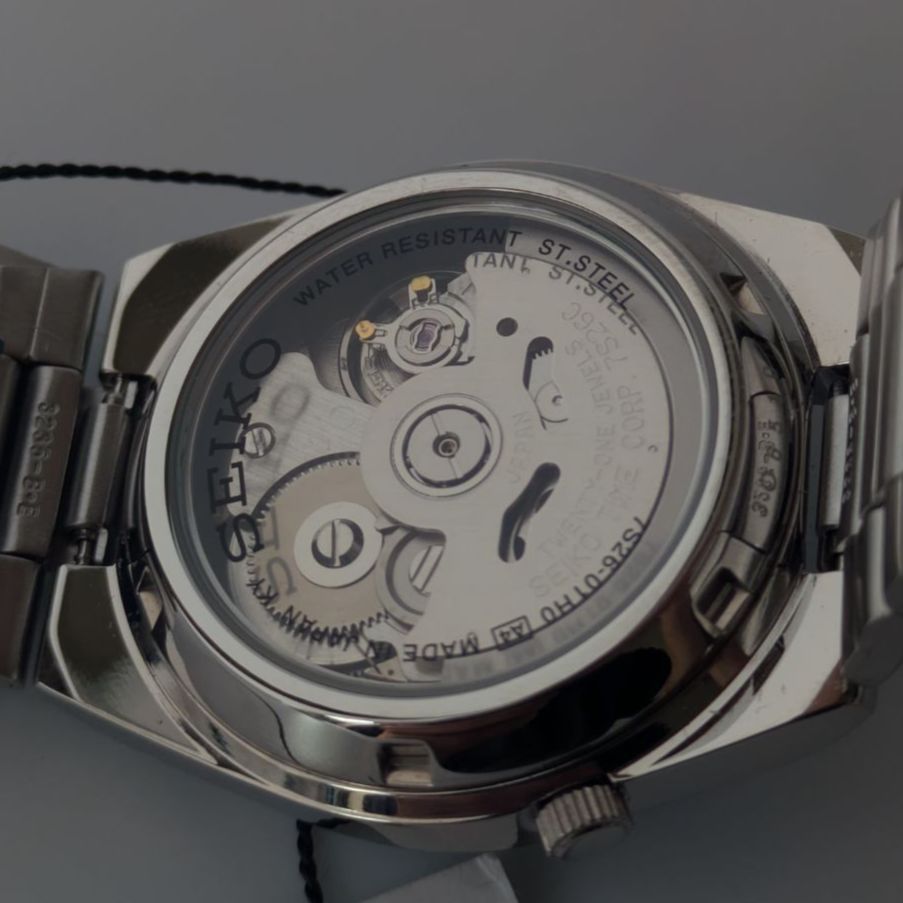 OH済 稼働品 SEIKO セイコー5 自動巻き 10s 希少黒文字盤 アラビア数字