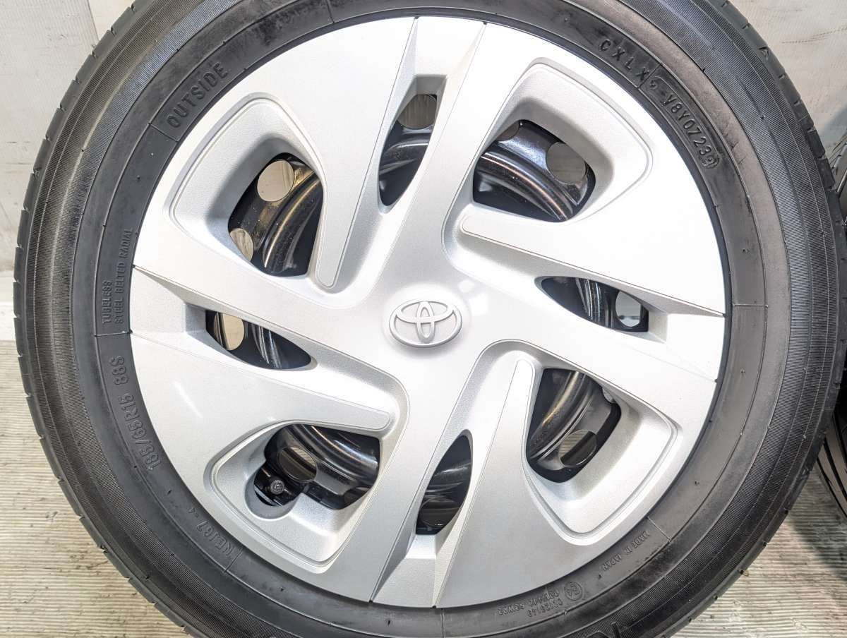 185/65R15 トーヨータイヤ ナノエナジー J67 トヨタ純正 S4 15x6.0 100-4穴 中古タイヤ サマータイヤ ホイールセット 4本セット s15260526014