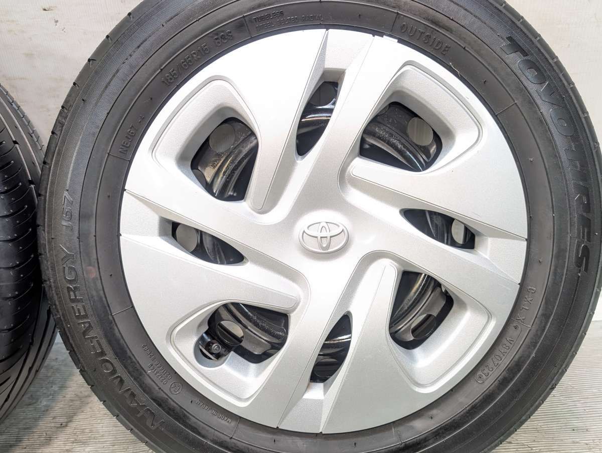 185/65R15 トーヨータイヤ ナノエナジー J67 トヨタ純正 S4 15x6.0 100-4穴 中古タイヤ サマータイヤ ホイールセット 4本セット s15260526014