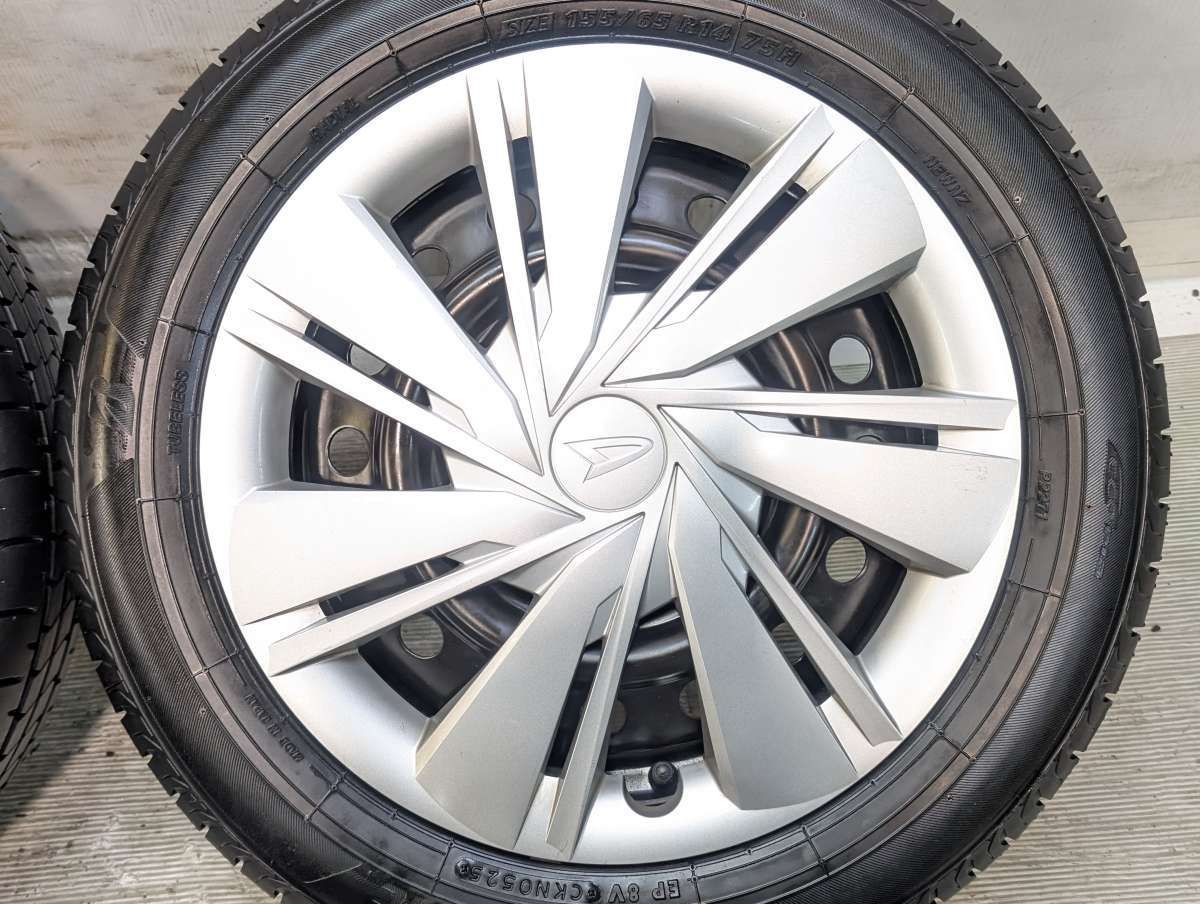 155/65R14 ブリヂストン NEWNO ダイハツ純正 14x4.5 100-4穴 中古