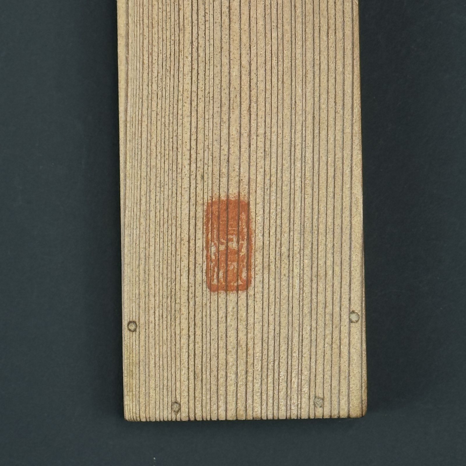 川崎鳳嶽 自作 茶杓 奈良丸窓梅茶杓「銘：大和の花」共箱 共筒 木竹