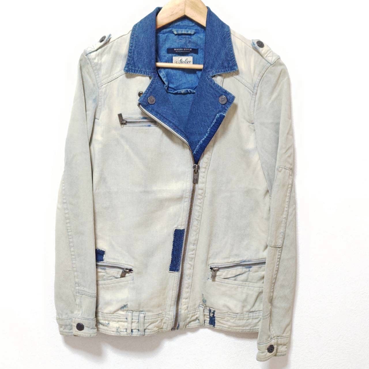 主役級アイテム◎【MAISON SCOTCH】メゾンスコッチ デニム ライダース 