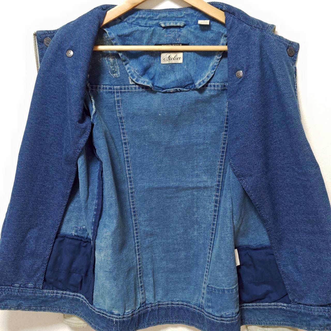 主役級アイテム◎【MAISON SCOTCH】メゾンスコッチ デニム ライダース 