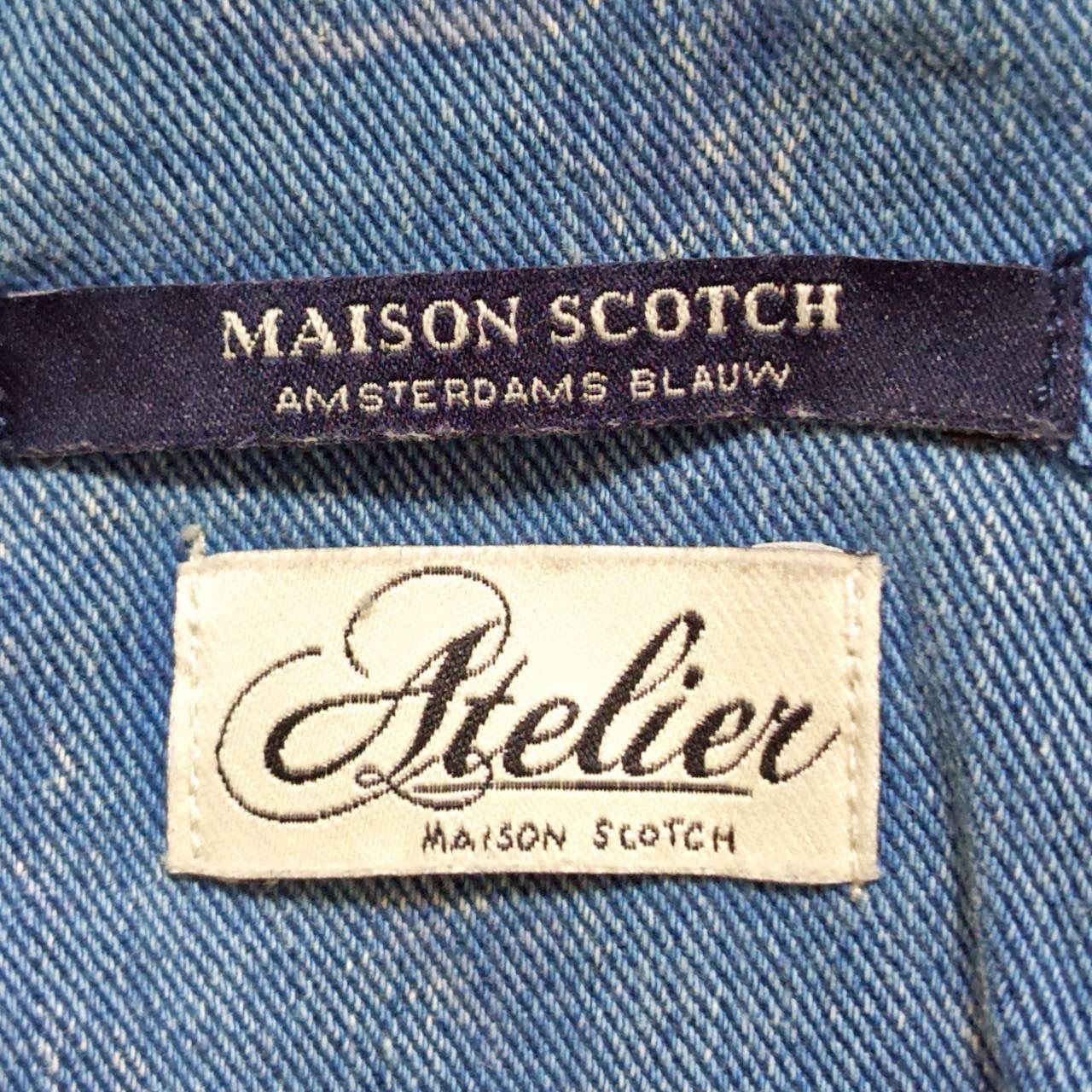 主役級アイテム◎【MAISON SCOTCH】メゾンスコッチ デニム ライダース 