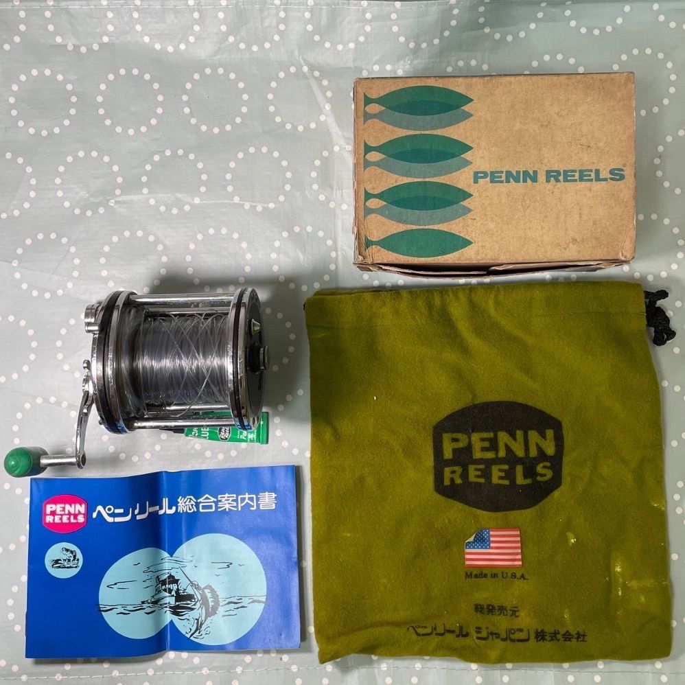 当時物 フルセット】PENN SENATOR 3/0 希少グリーンハンドル U.S.A.製