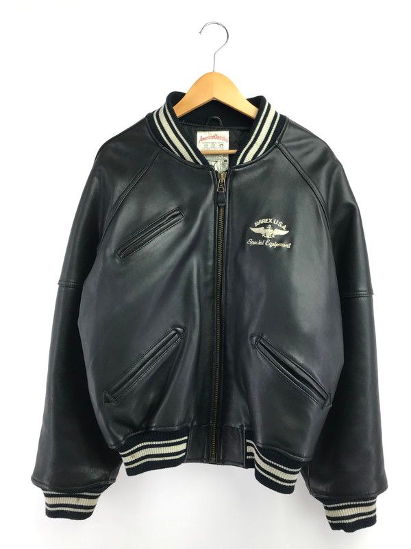 【中古品】 AVIREX アヴィレックス LEATHER VARSITY JACKET レザー バーシティージャケット アウター 【145-260707-na-15-tagh】