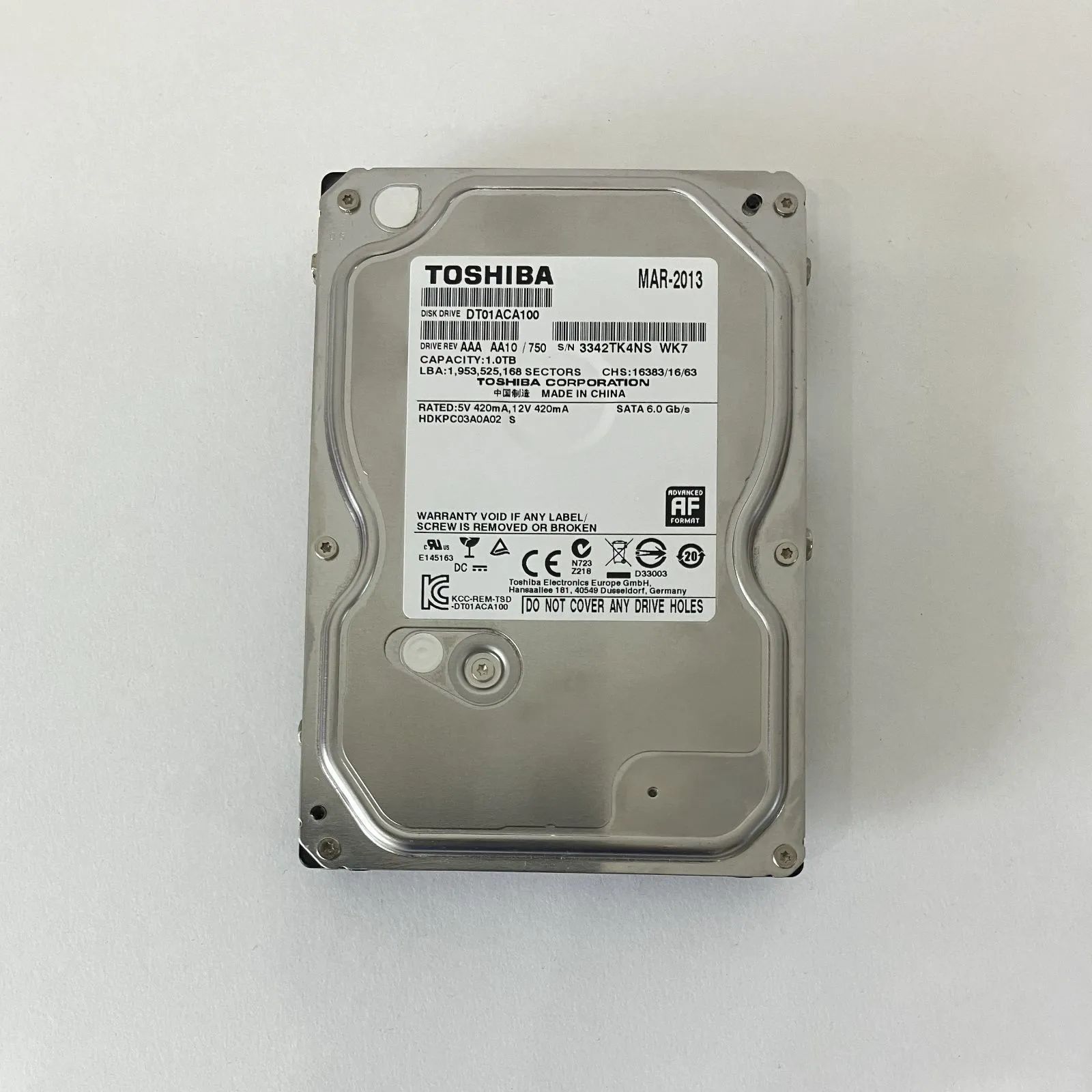 TOSHIBA 3.5インチ 内蔵HDD 1TB - メルカリ
