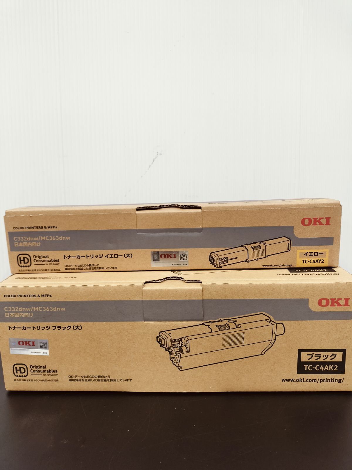OKI 純正未使用品 TC-C4A2 2本 【大阪より発送】 大阪発OKITC-C4A2