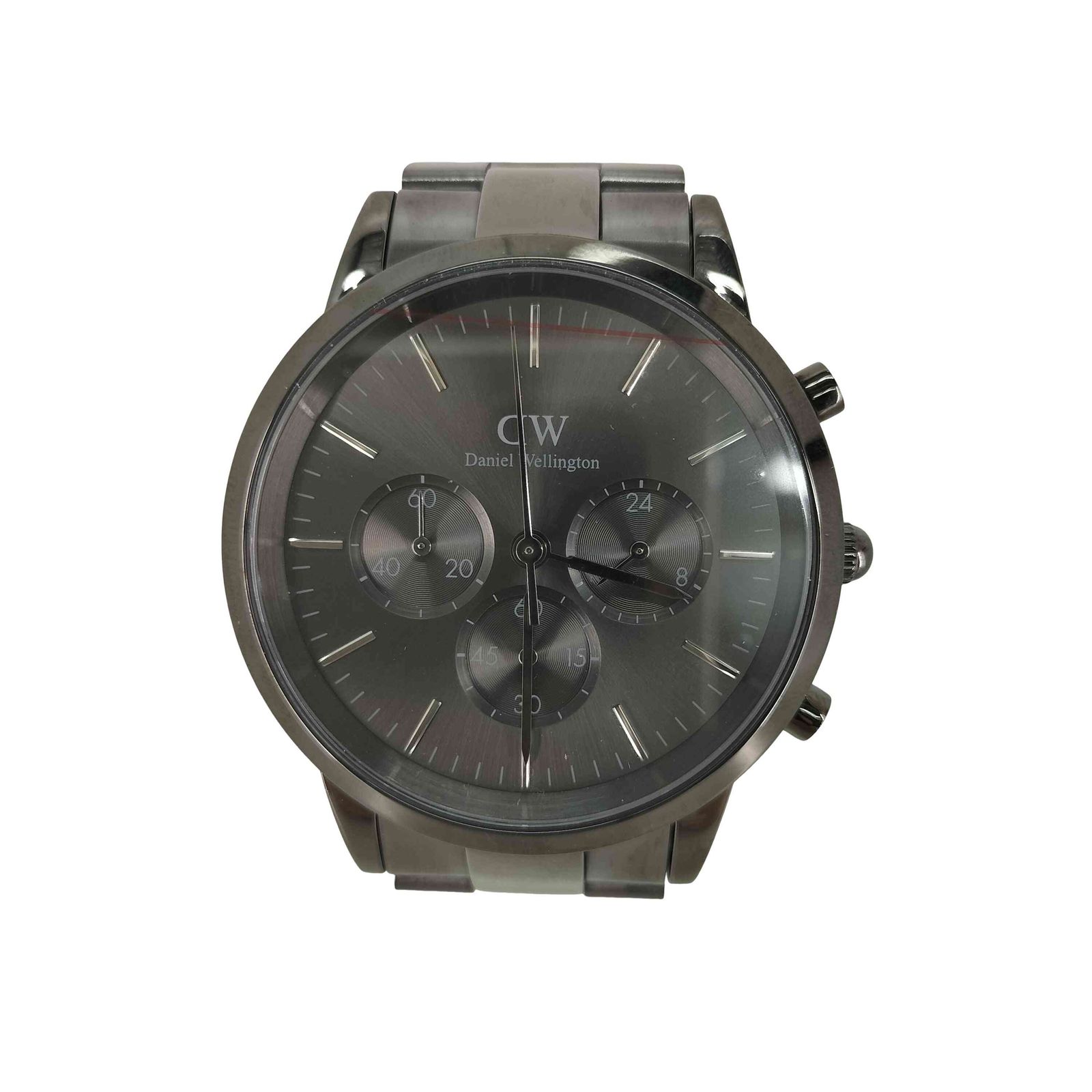 ダニエルウェリントン Daniel Wellington Iconic Chronograph Link Graphite メンズ 表記無 17,472円