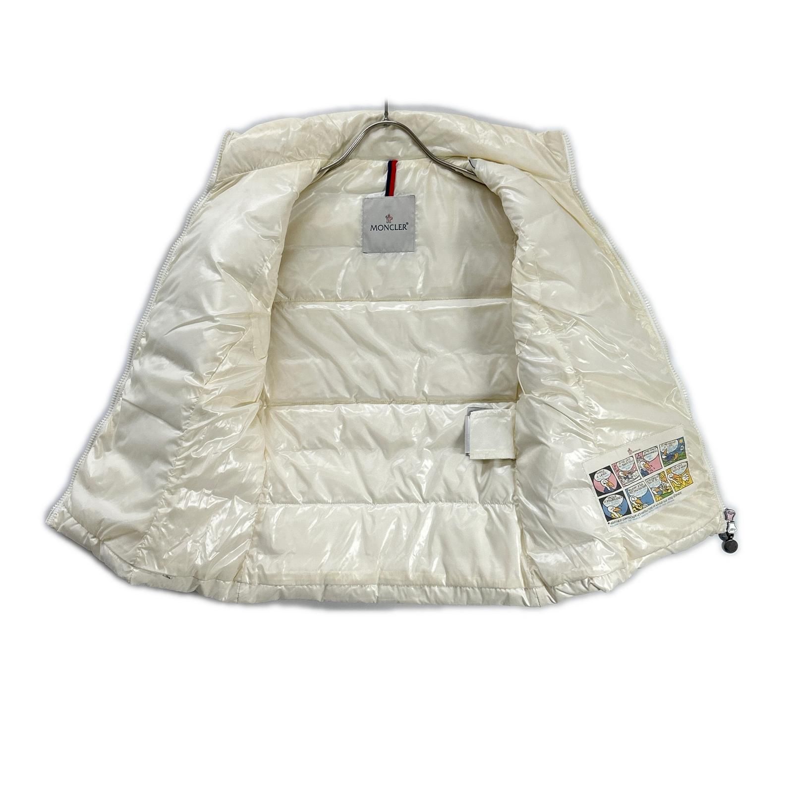 美品★ モンクレール　 GHANY 0 ダウンベスト　ホワイト　5D265 MONCLER モンクレール 132-093-48301-05 ホワイト GHANY ダウンベスト
