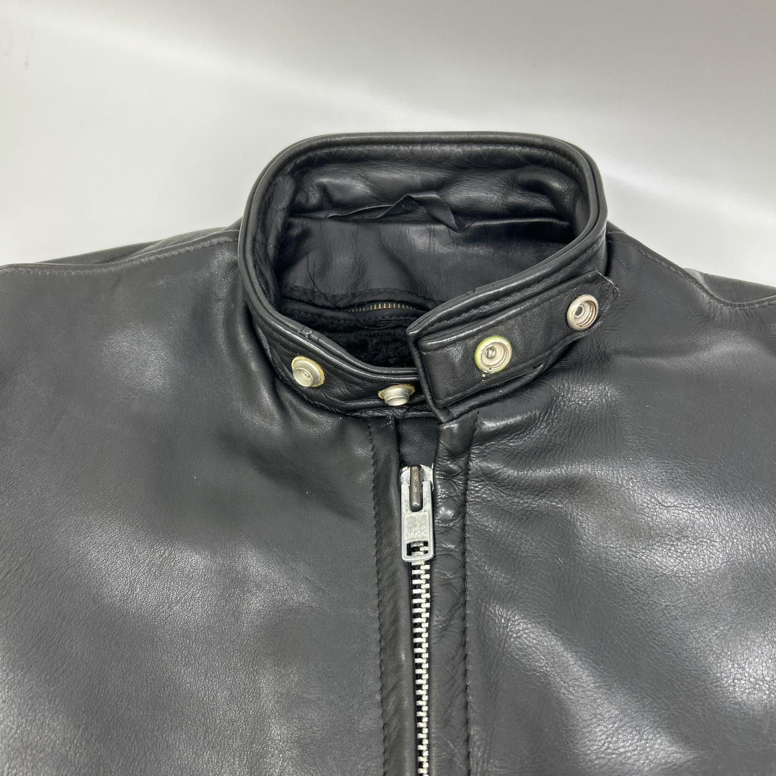 schott ショット 07203 ブラック ボアライナー付 シングルライダース