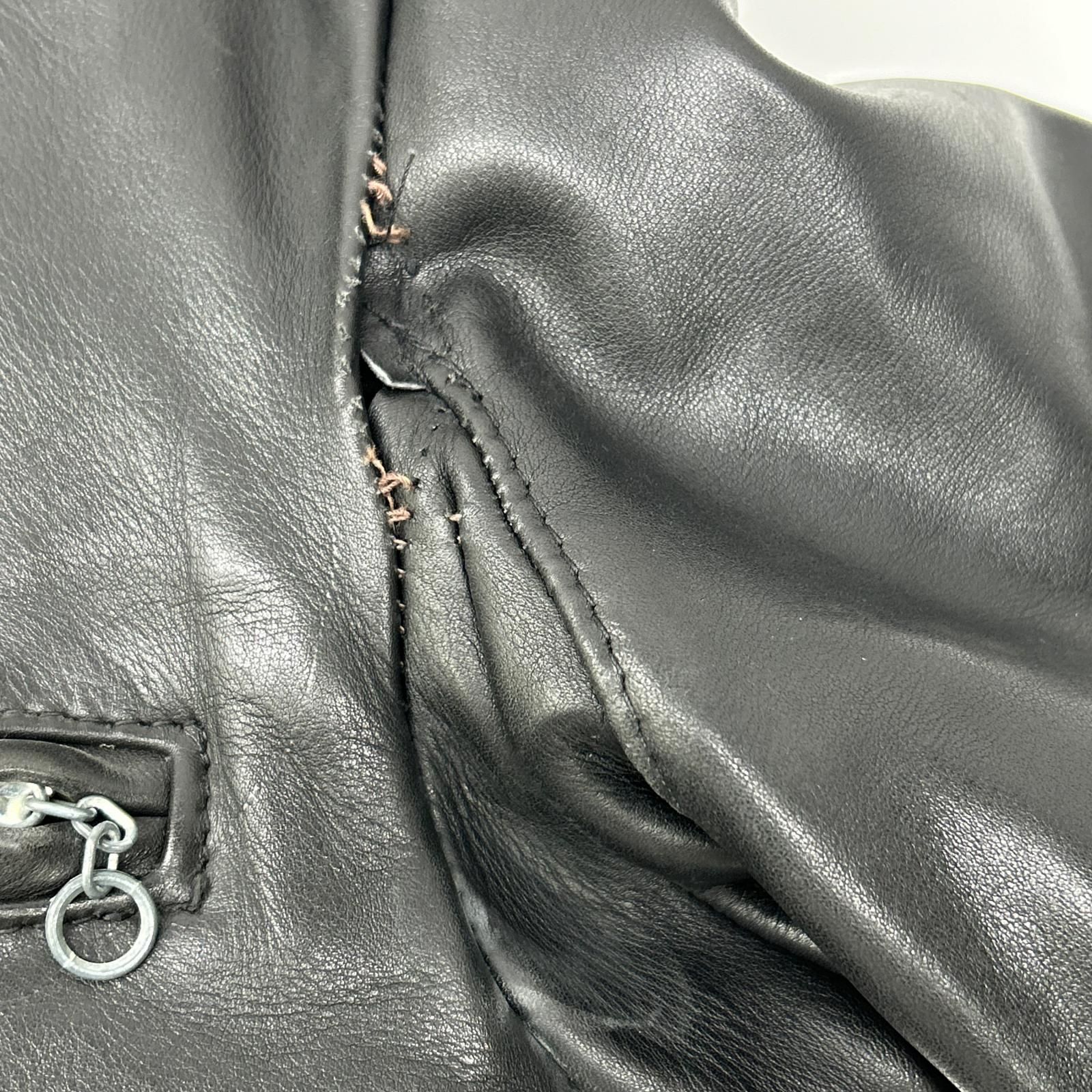 【美品】ショット　シングル　ライダースジャケット　ボアライナー 36 黒 schott ショット 07203 ブラック ボアライナー付 シングルライダース