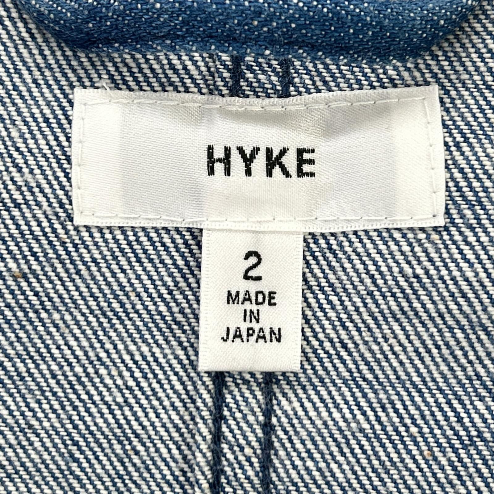 HYKE ハイク 162ー17074 インディゴ デニムショップコート 2 HYKE 