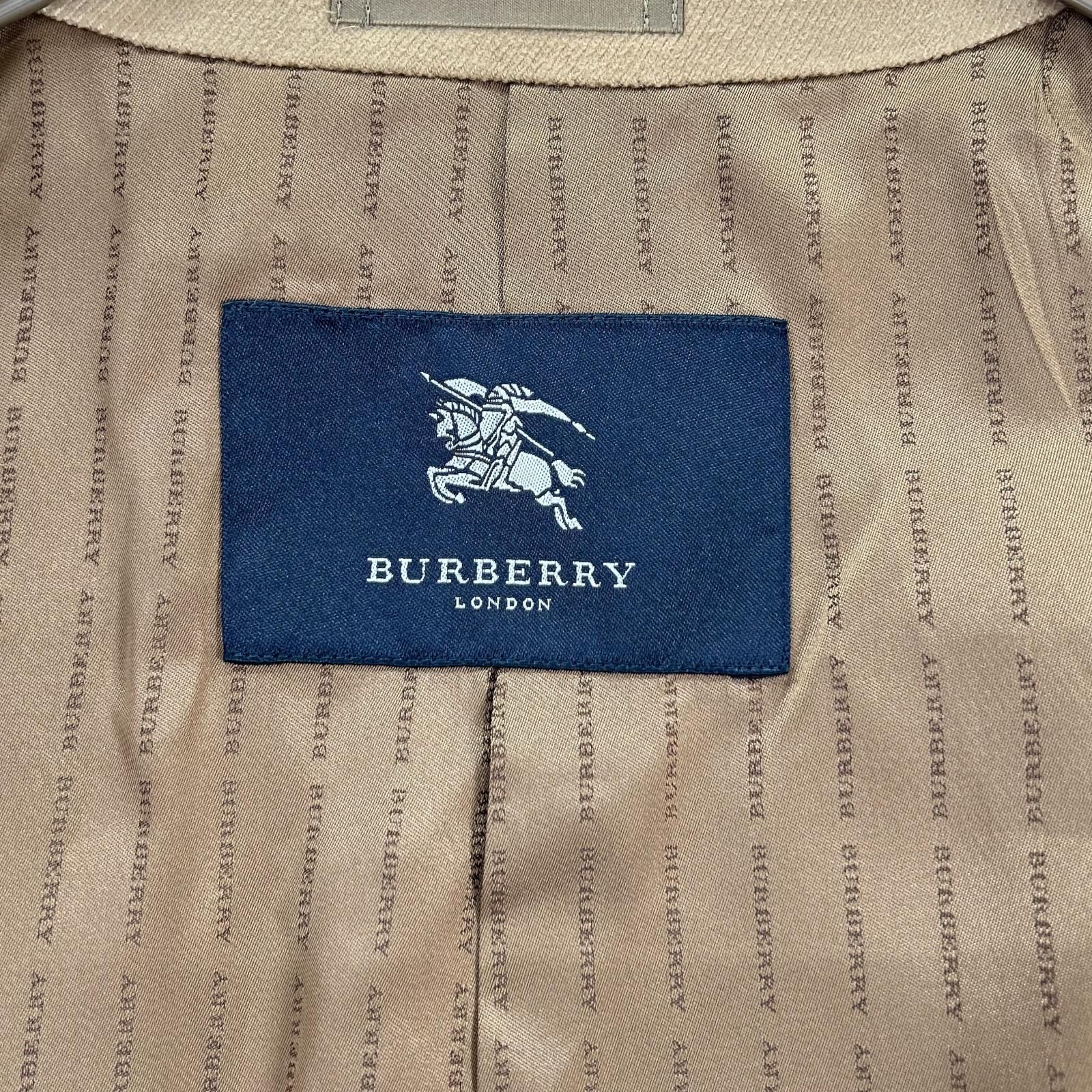 Burberry LONDON バーバリーロンドン ブラウン アンゴラブレンド ロゴ