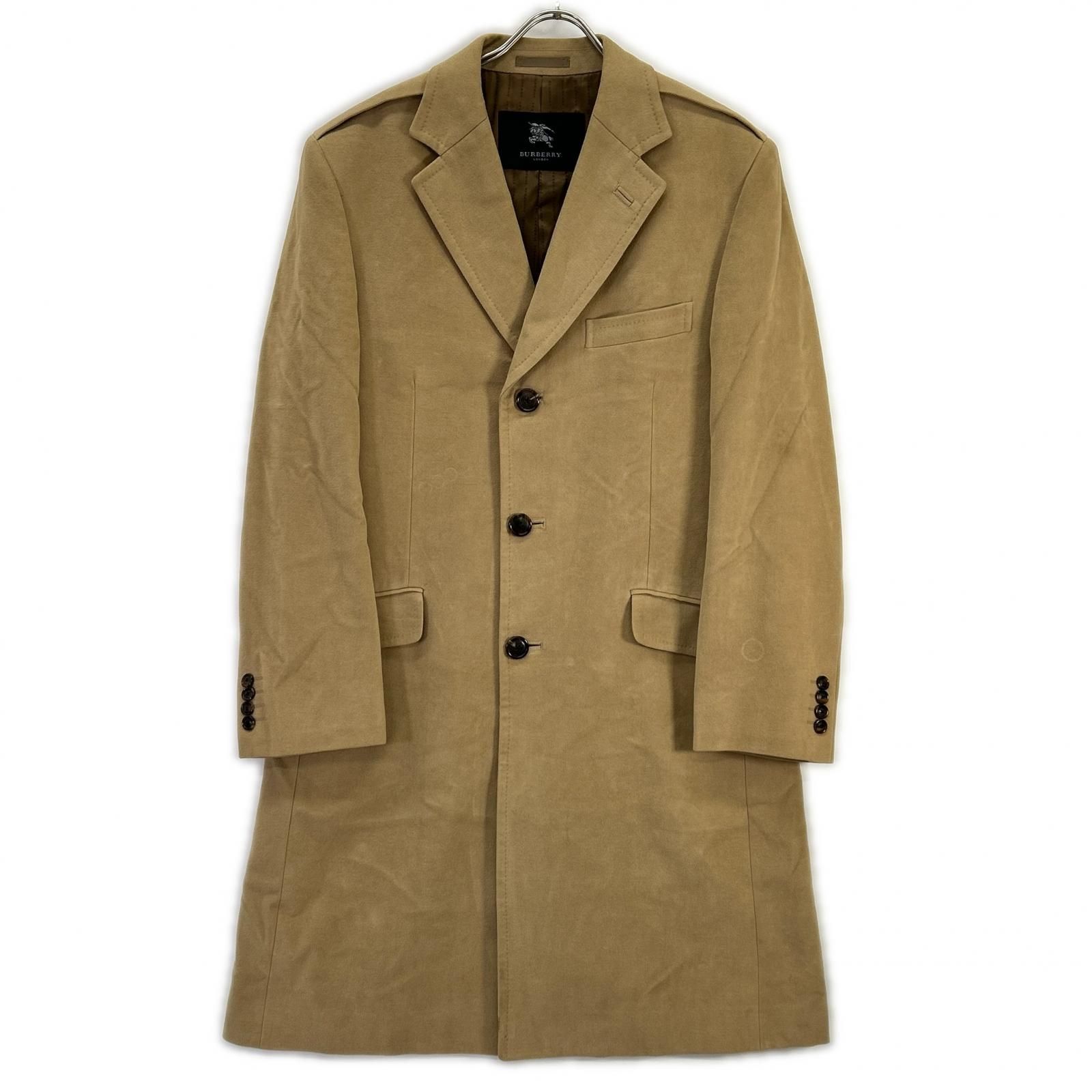 BURBERRY London バーバリー　ロンドン　ウールコート　アンゴラ Burberry LONDON バーバリーロンドン ブラウン アンゴラブレンド ロゴ